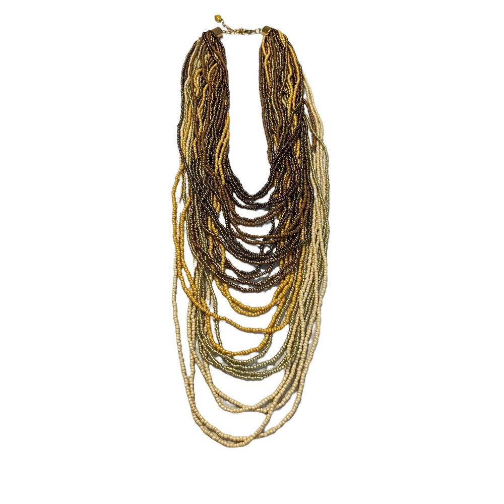 Olivia Welles Layered Beaded Statement Necklace - image 2